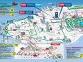 Mapa turystyczna Nowego Jorku pokazuje, w jakim stanie jest miasto, z zaznaczonymi atrakcjami i trasami autobusów.