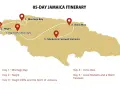 Plan 5-dniowych wakacji na Jamajce: Montego Bay, Negril, klify Negril, Ocho Rios i lokalne targi.