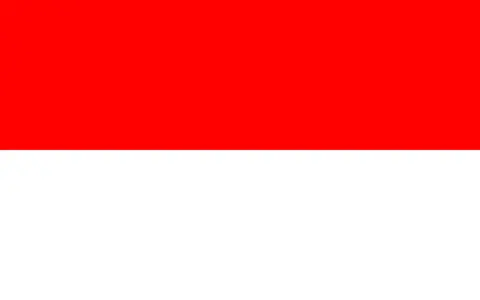 Flaga Indonezji, czerwono-biała. Planujesz podróż? Sprawdź wymagania dotyczące indonezja wiza.