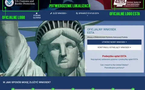 Oficjalna strona ESTA. Sprawdź, czy do USA potrzebna jest wiza i złóż wniosek.
