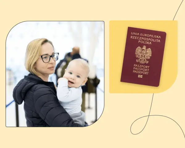 Kobieta z dzieckiem na ręku i polski paszport. Czy do Maroko potrzebny jest paszport? Tak, dla obywateli Polski jest wymagany.